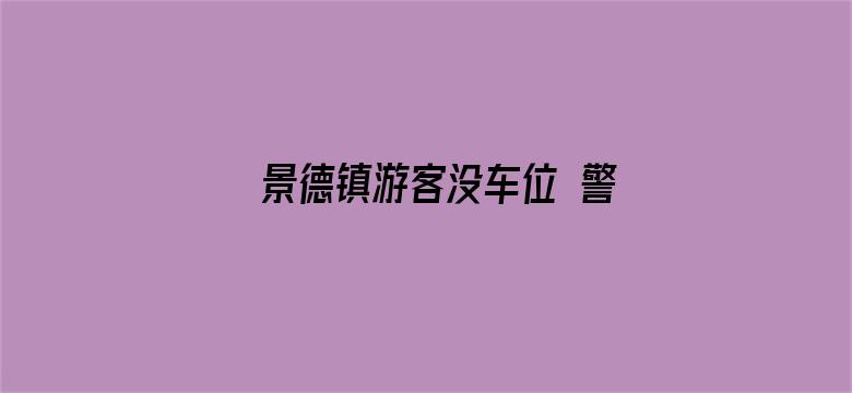 景德镇游客没车位 警察：随便停